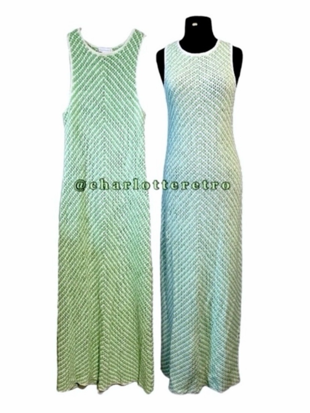 House of Harlow • Chevron Crochet Knit Maxi